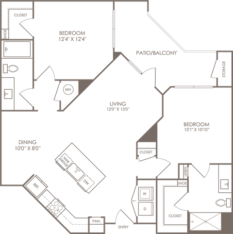 a blueprint of a floor plan of a house